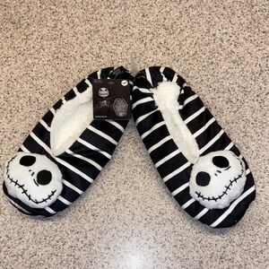 Disney Jack Skellington Nightmare Before Christmas Striped Slippers